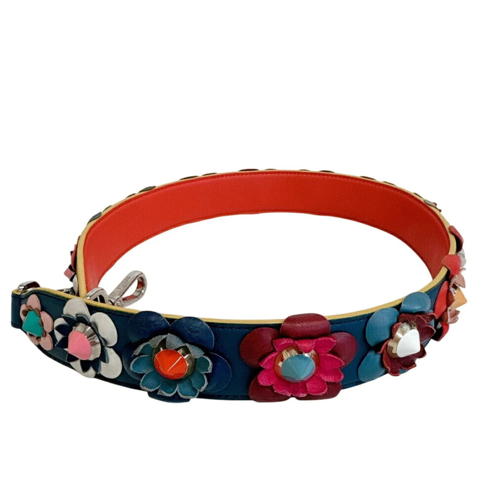 FENDI Flower Strap You Shoulder Strap, Multicolor
